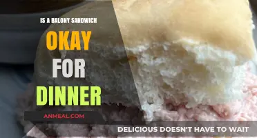 Is a Baloney Sandwich an Acceptable Dinner Option? Let's Discuss