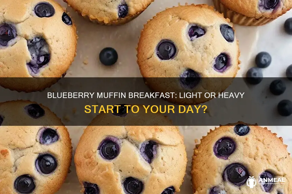 is a blueberry muffin a light breakfast