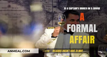 Is the Captain's Dinner on a Cruise a Formal Affair?
