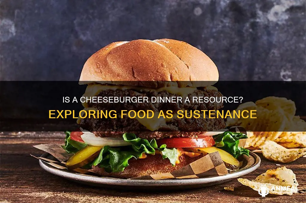is a cheeseburger dinner a resource