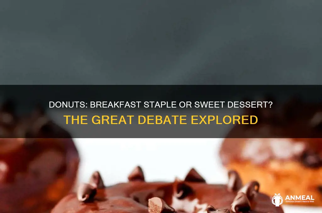 is a donut breakfast or dessert