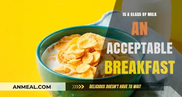 Milk for Breakfast: A Nutritious Start or Incomplete Meal?