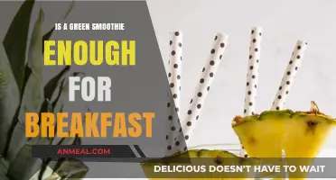 Green Smoothie Breakfast: Sufficient Nutrition or Just a Healthy Start?