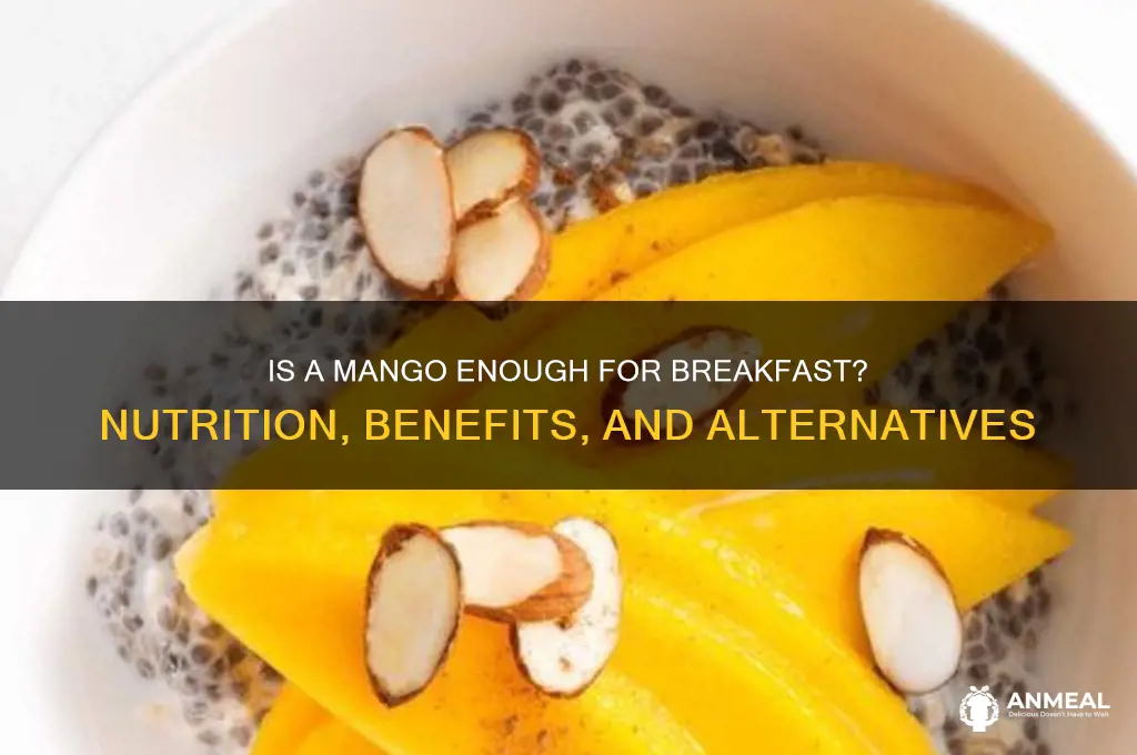 is a mango enough for breakfast
