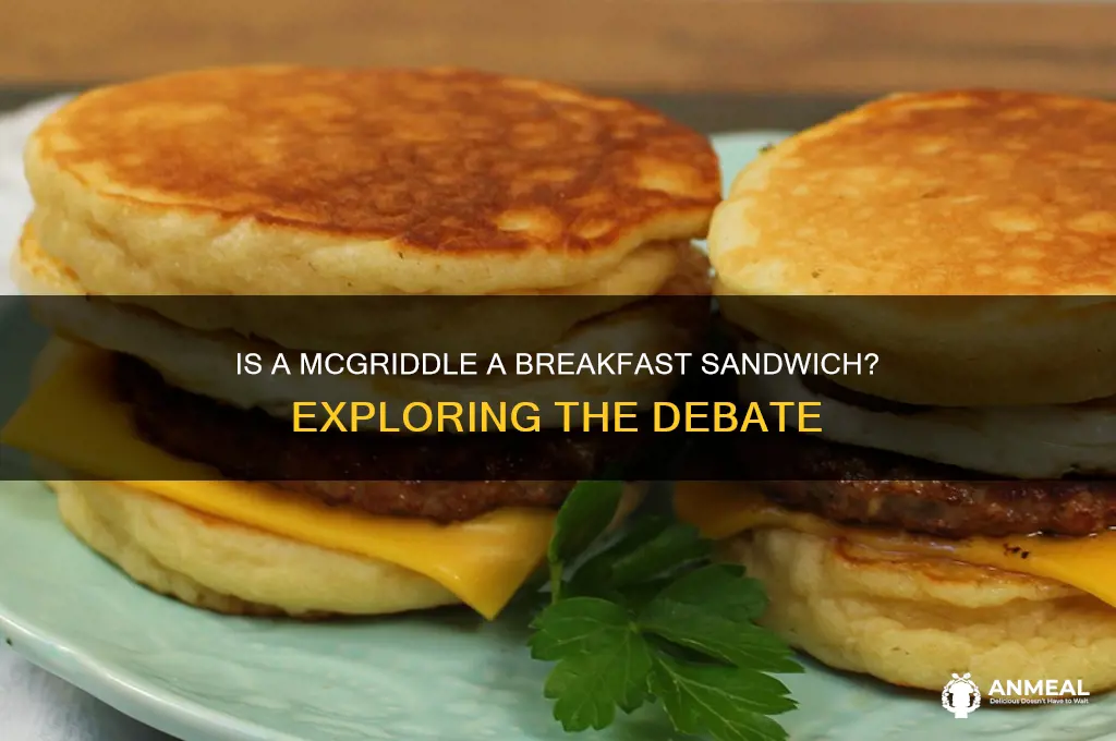 is a mcgriddle a breakfast sandwich