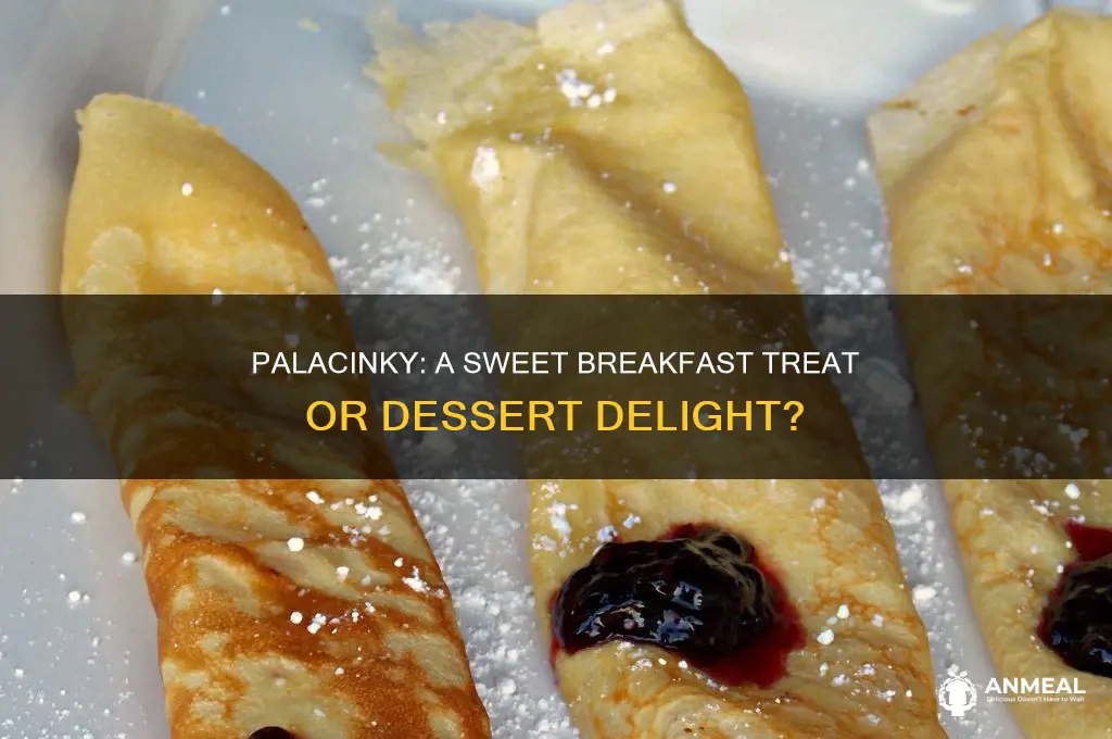 is a palacinky a desert food or breakfast food
