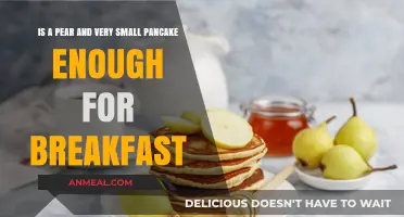 Pear and Mini Pancake Breakfast: Enough Fuel to Start Your Day?