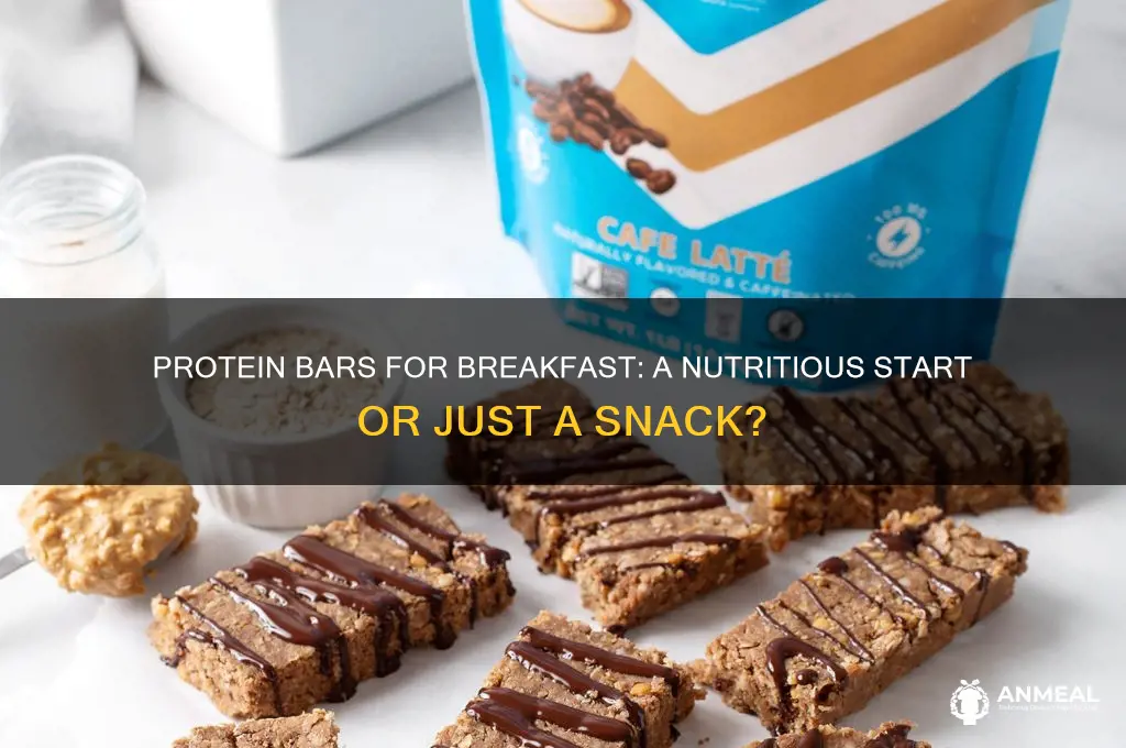 is a protein bar enough for breakfast