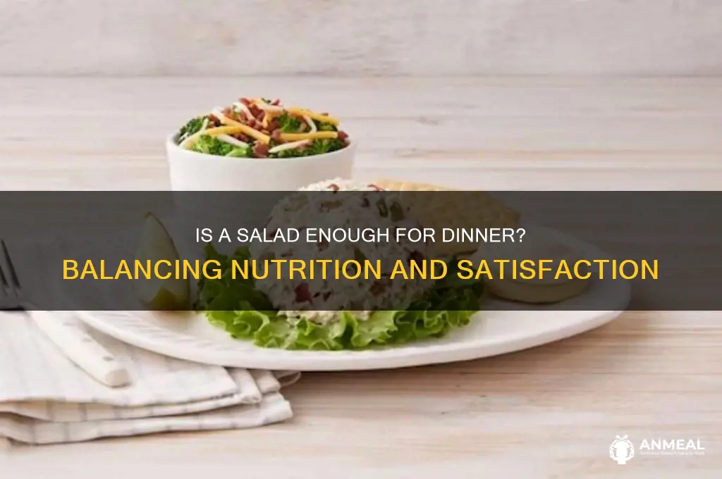 is a salad enough for dinner