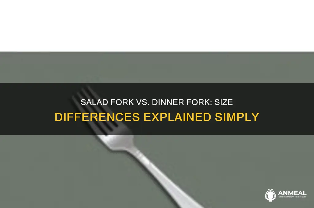 is a salad fork smaller than a dinner fork