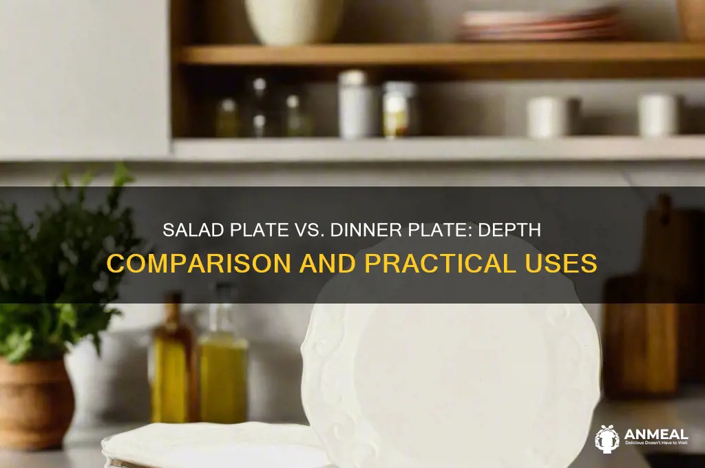 is a salad plate deeper than dinner plate
