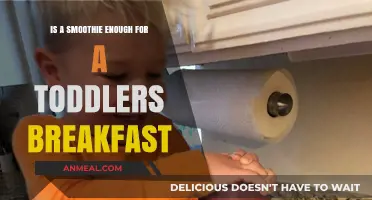 Smoothies for Toddlers: A Balanced Breakfast or Just a Snack?