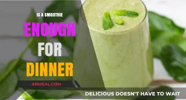 Smoothies for Dinner: Nutritious Enough or Just a Snack?