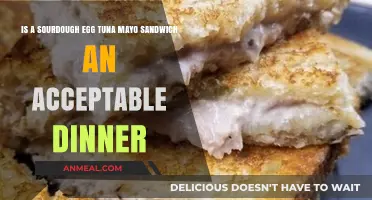 Sourdough Egg Tuna Mayo Sandwich: Dinner or Just a Snack?