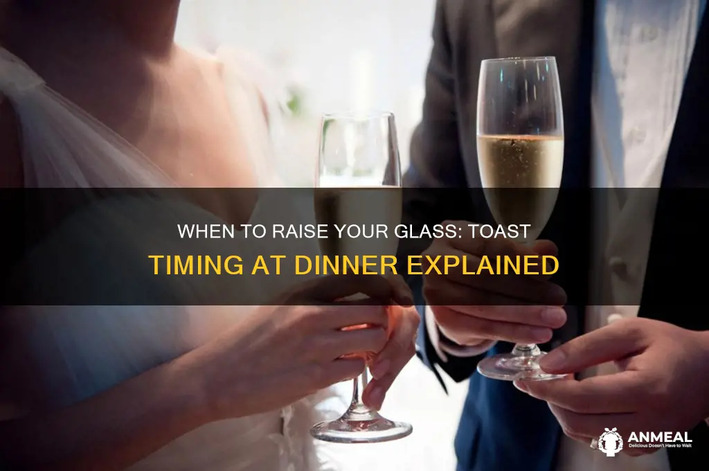 is a toast at the beginning of dinner or end