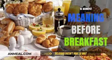 Is ACBKFST Meaning Before Breakfast? Unraveling the Morning Meal Mystery