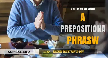 Is 'After We Ate Dinner' a Prepositional Phrase? Explained