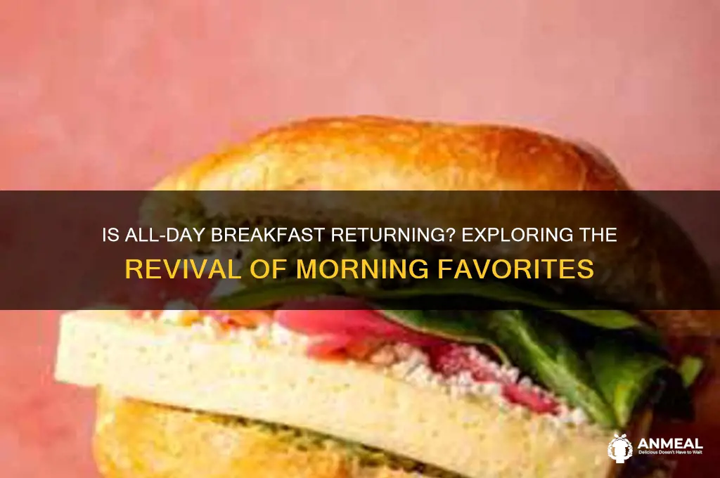 is all day breakfast coming back