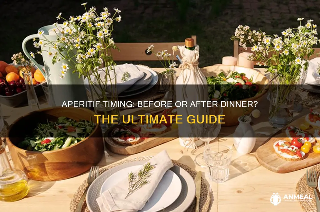 is aperitif before or after dinner