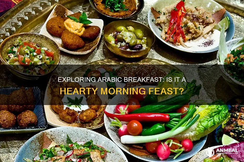 is arabic breakfast a big meal