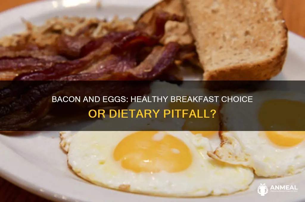is bacon and eggs a bad breakfast