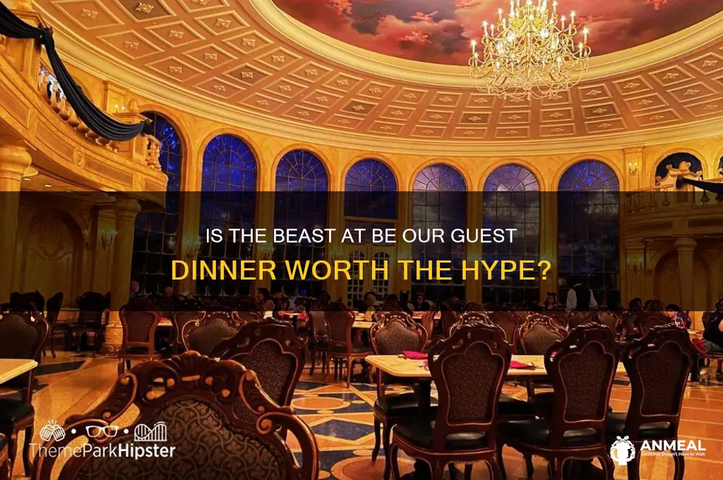 is beast at be our guest dinner