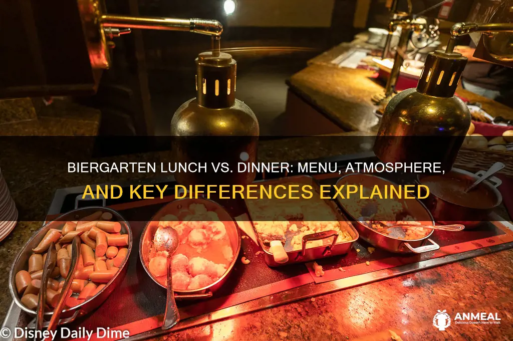 is biergarten lunch same as dinner