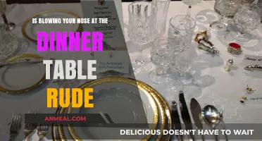 Is Blowing Your Nose at the Dinner Table Considered Rude?