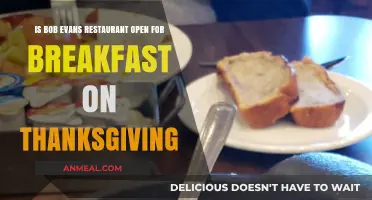 Bob Evans Thanksgiving Breakfast: Is It Open on Turkey Day?