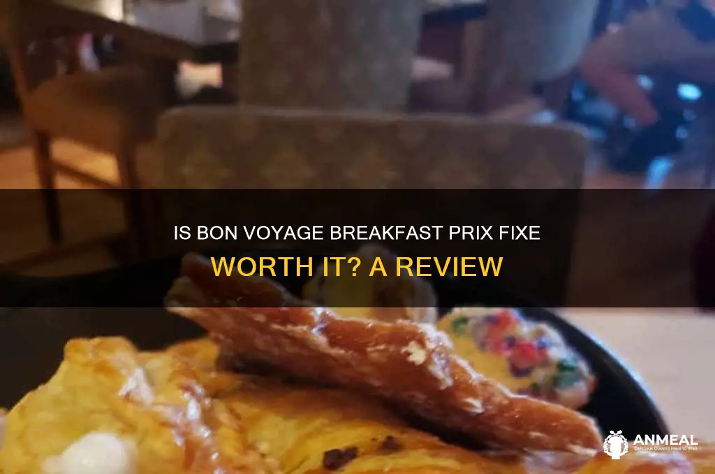 is bon voyage breakfast prix fixe
