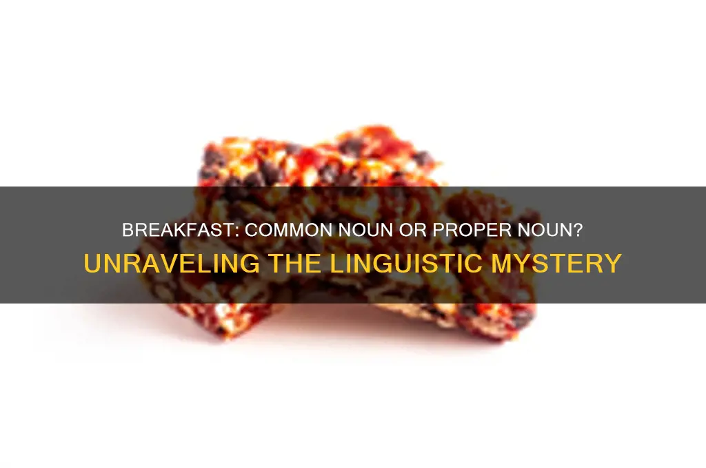 is breakfast a common noun or proper noun