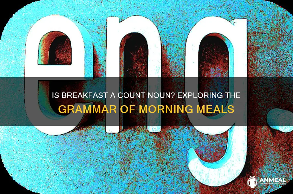is breakfast a count noun