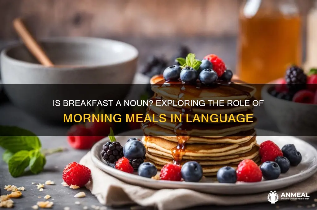 is breakfast a noun