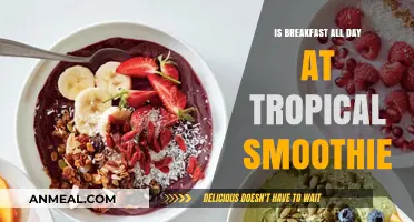 Tropical Smoothie's Breakfast Menu: All-Day Availability and Popular Choices