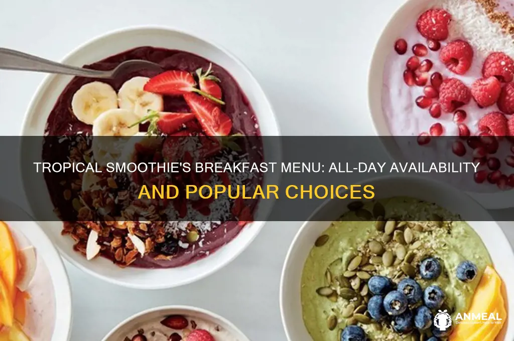 is breakfast all day at tropical smoothie