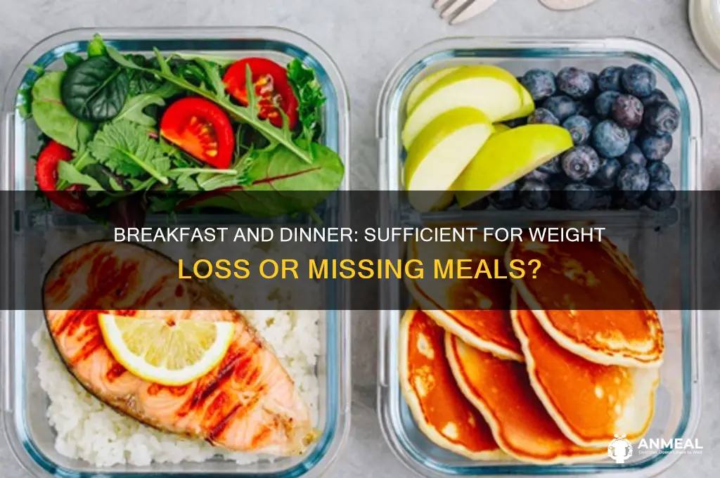is breakfast and dinner enough on a weight cut