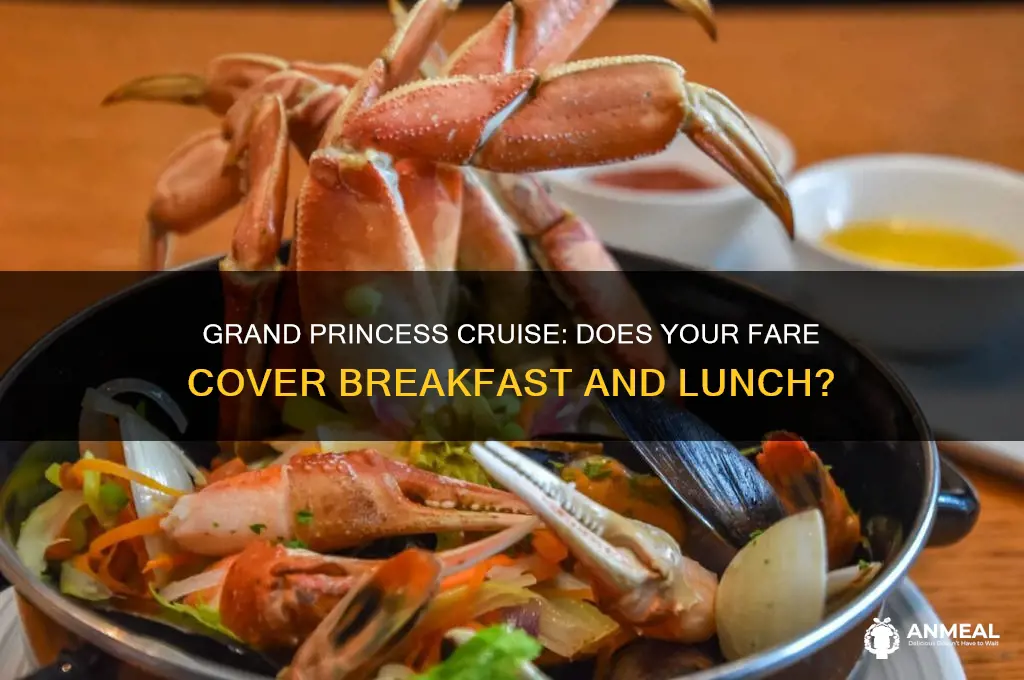 is breakfast and lunch included on grand princess