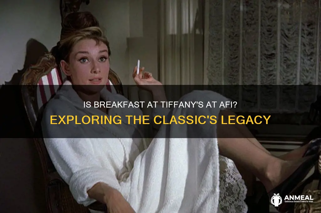 is breakfast at tiffany