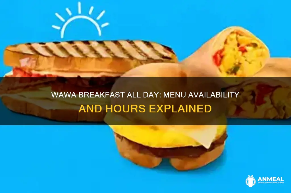 is breakfast available all day at wawa
