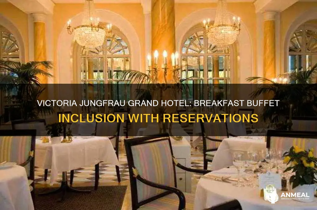 is breakfast buffet included with reservations victoria jungfrau grand hotel