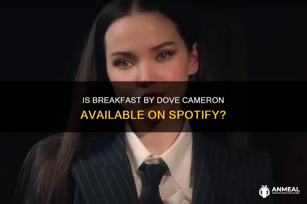 is breakfast by dove cameron on spotify