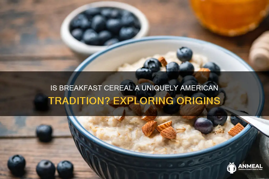 is breakfast cereal a uniquely american thing