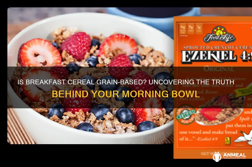 is breakfast cereal made from grains
