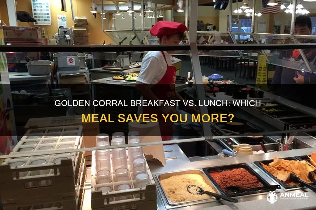 is breakfast cheaper than lunch at golden corral