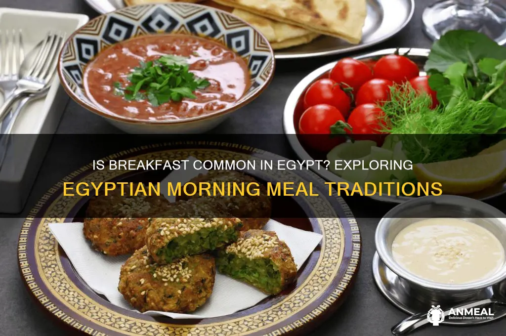 is breakfast common in egypt