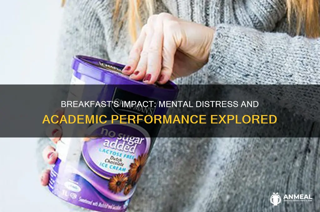 is breakfast consumption related to mental distress and academic performance