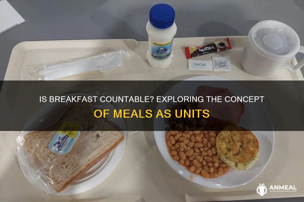 is breakfast countable