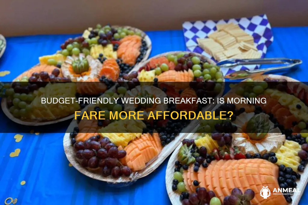 is breakfast food cheaper for a wedding