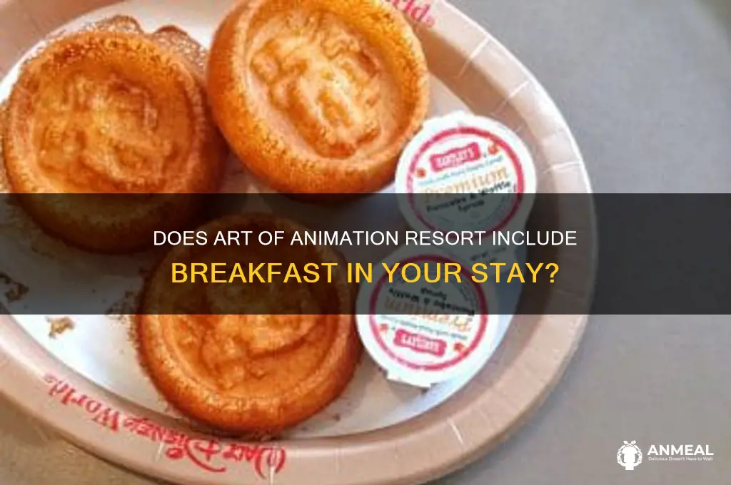 is breakfast included at art of animation