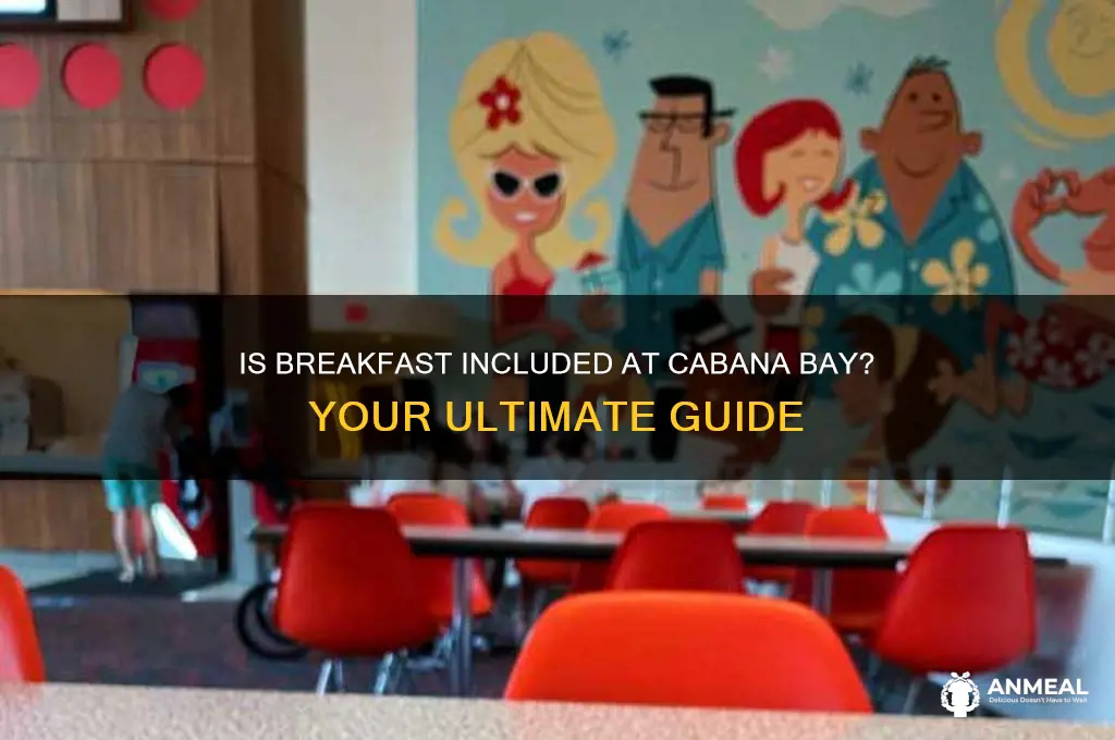 is breakfast included at cabana bay